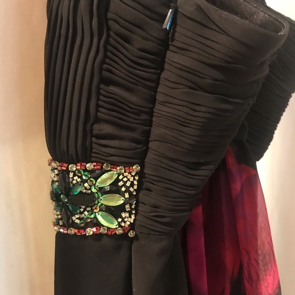 💫Sue Wong Nocturne Dress Beaded Gems Cross Back 8 - Picture 5 of 7